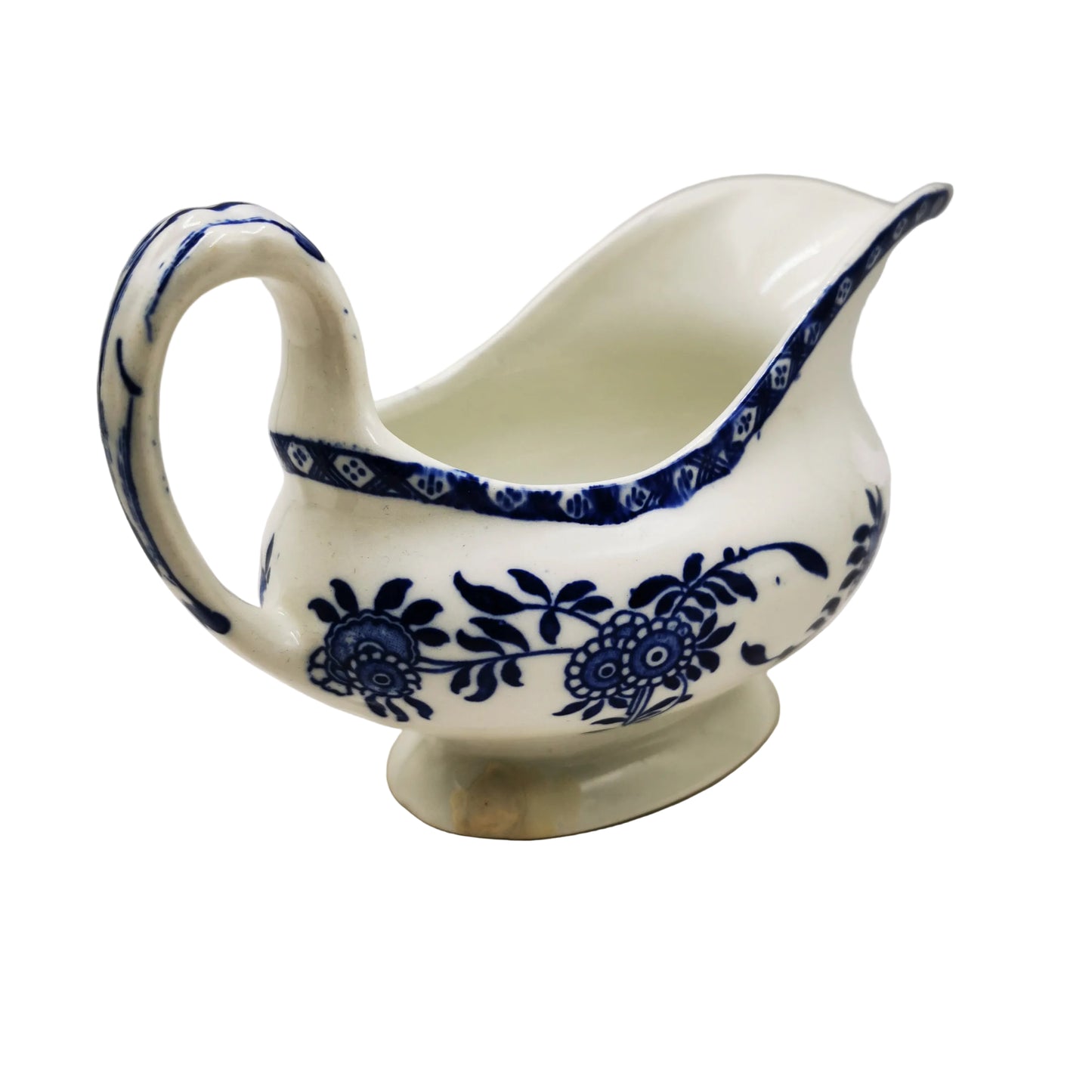 Wood-&-Sons-Delph-Blue-and-White-Gravy-Boat