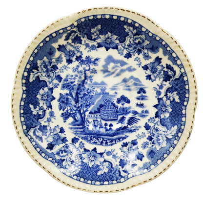 Wood-&-Sons-Seaforth-Blue-and-White-China-Breakfast-Cup-and-Saucer