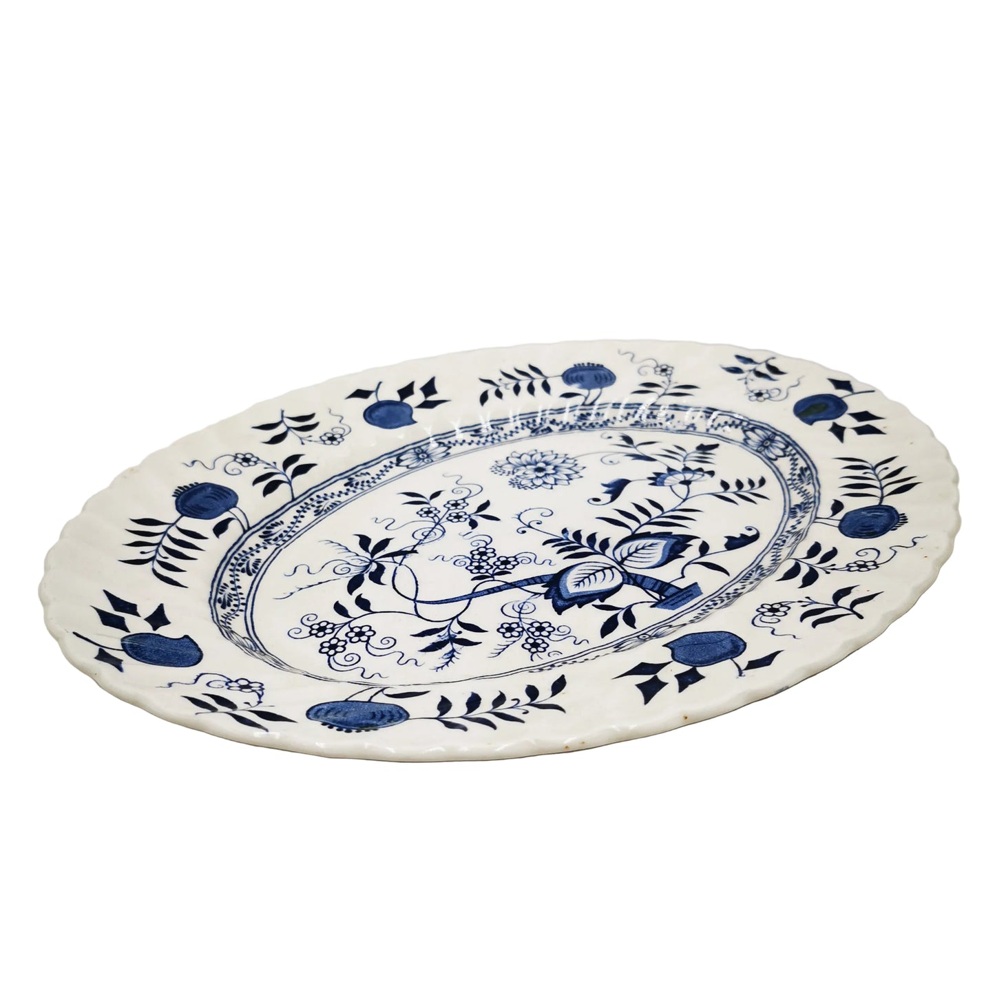 Wood-and-Sons-Old-Vienna-Blue-and-White-Ironstone-China-Platter