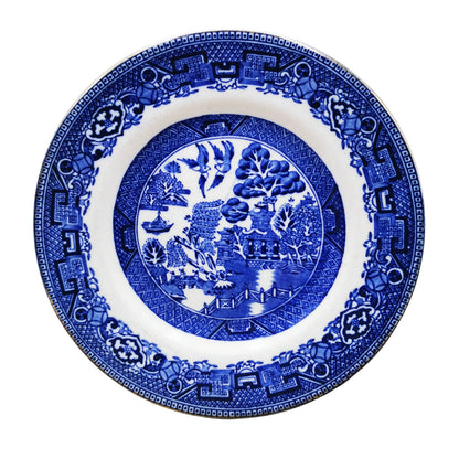 Wood and Sons Seaforth  Blue and White China Willow Side Plate 1937
