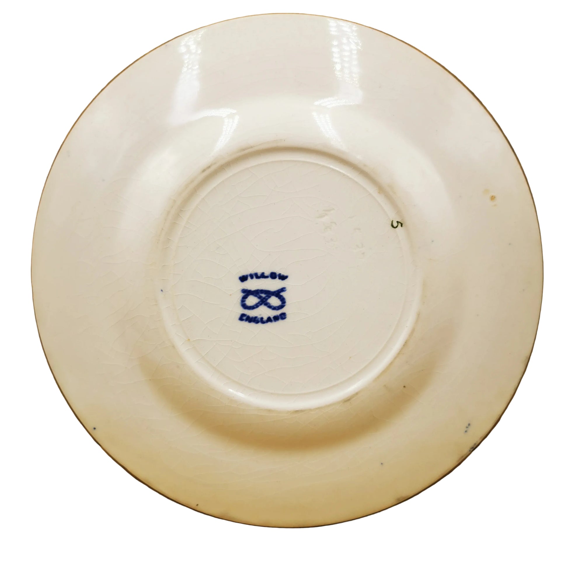 Wood-and-Sons-Seaforth -Blue-and-White-China-Willow-Side-Plate-1937