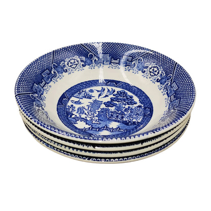 Woods Ware Blue and White China Willow Cereal Bowl