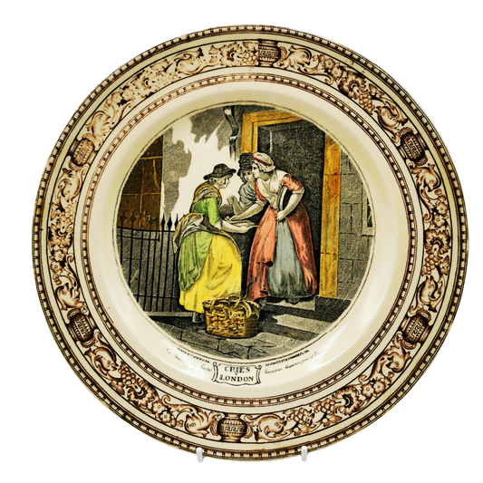 Adams Cries of London China Dinner Plate New Mackerel