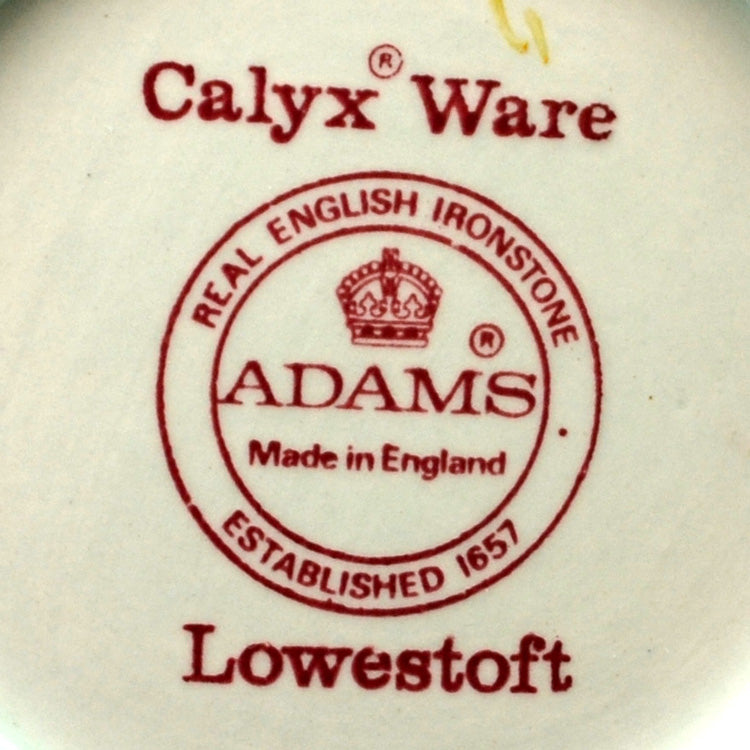 Adams Calyx Wear China  Lowestoft Pattern Teapot
