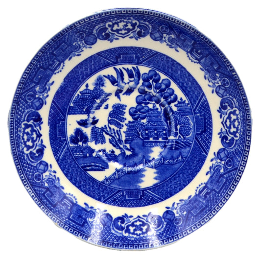 Alfred Meakin Blue and White Old Willow Saucer