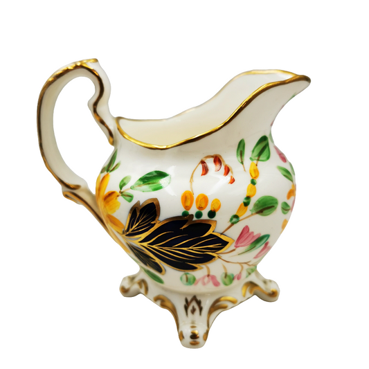Antique Charles Allerton Hand Painted Bone China 4558 Milk Jug