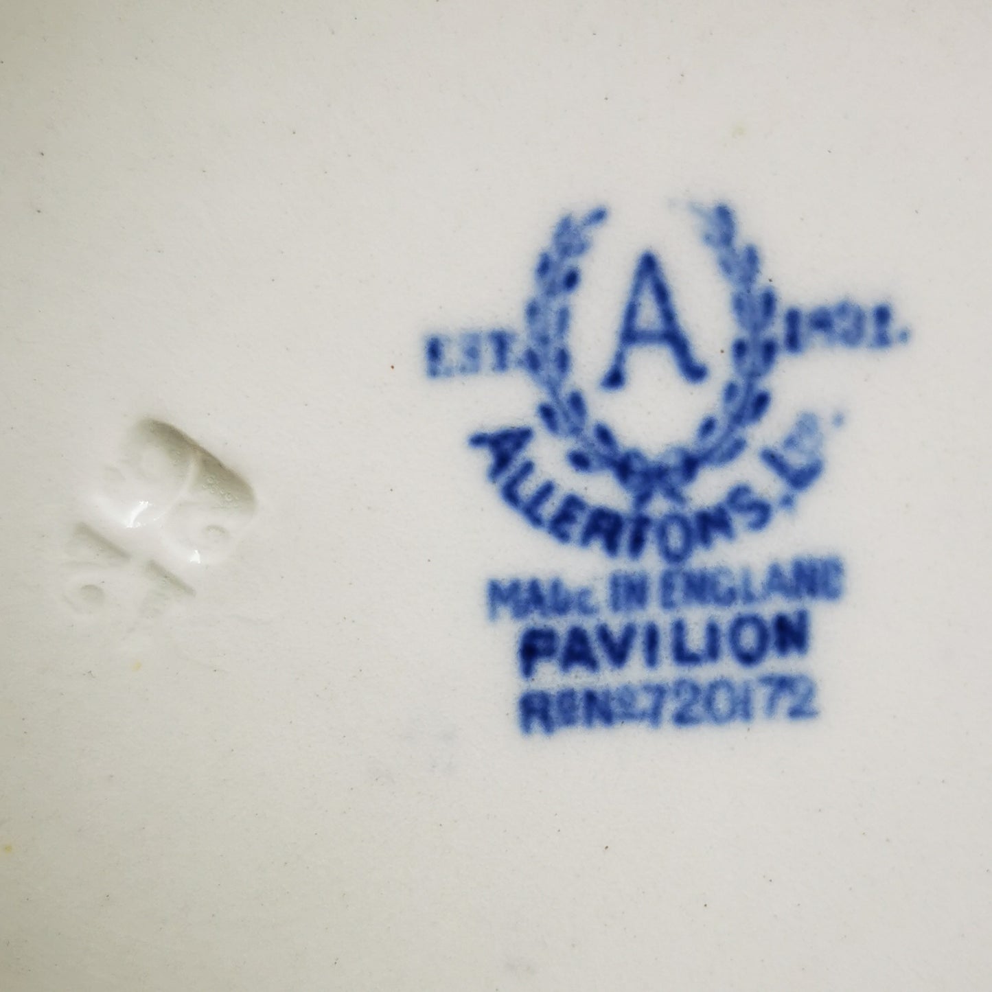 Allertons Ltd Pavilion Blue and White China Dessert Plate