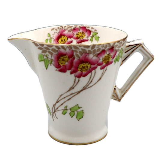 Antique Chapmans Standard China Art Deco Floral Milk Jug