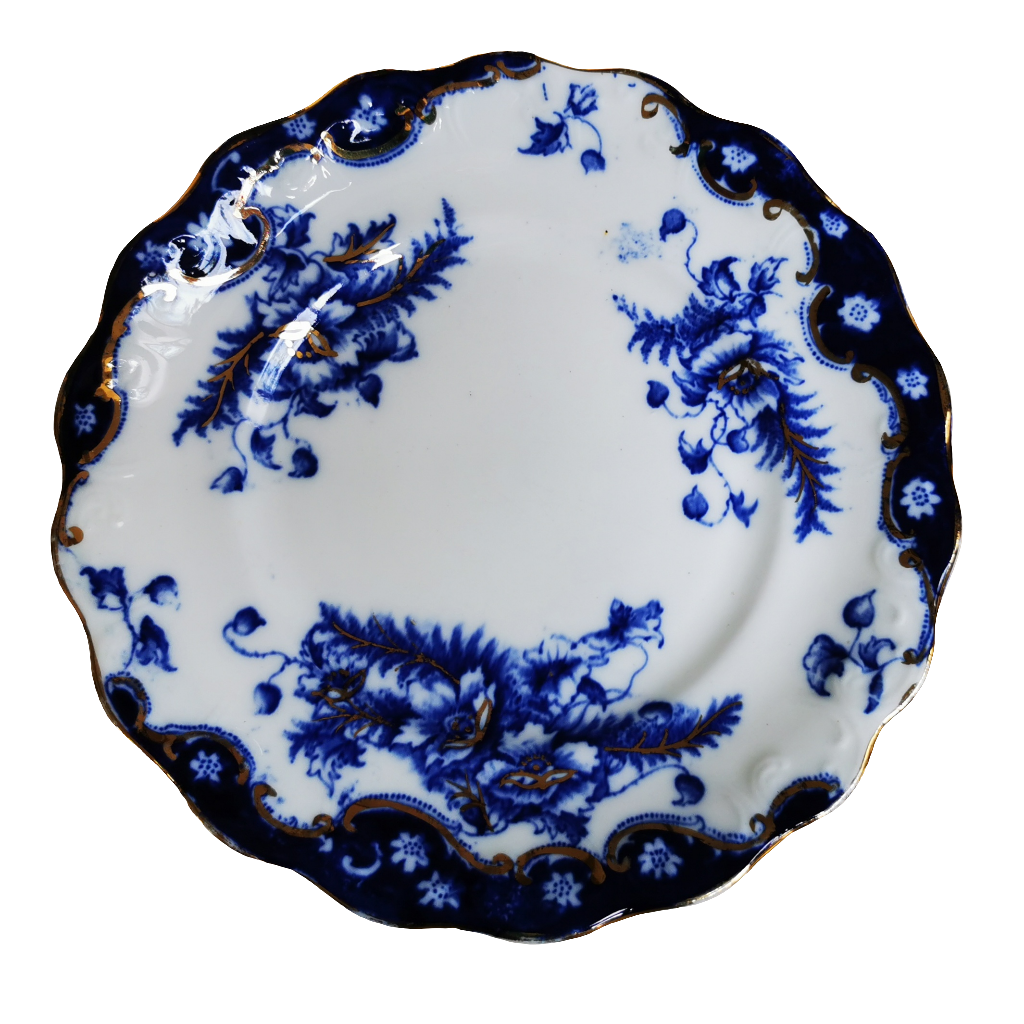 J H Cope & Co Wellington Blue and White China 4005 Side Plate