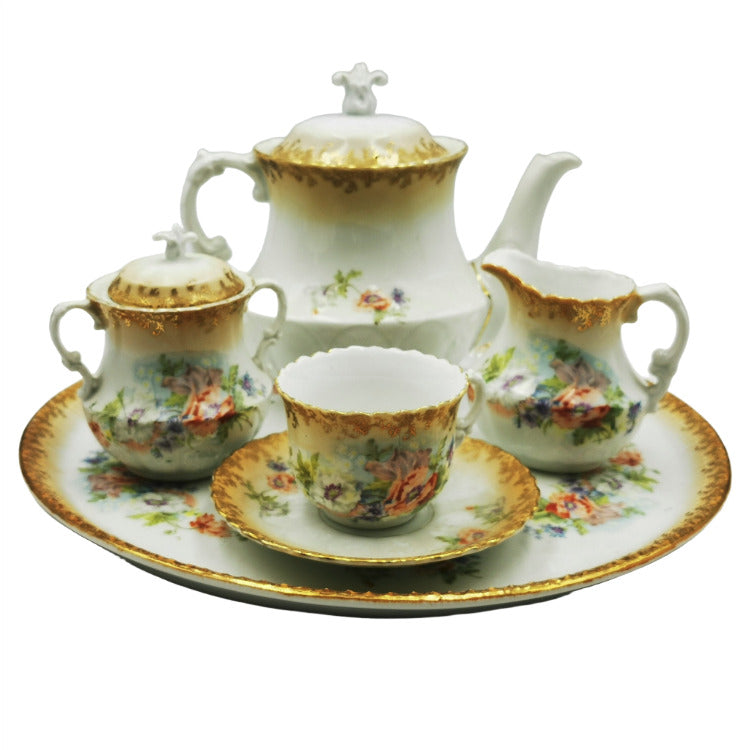 Antique Floral China Tea Set 1890-1910