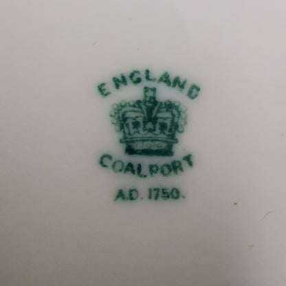 Antique Coalport China 2704 Pearl Edge Dinner Plate