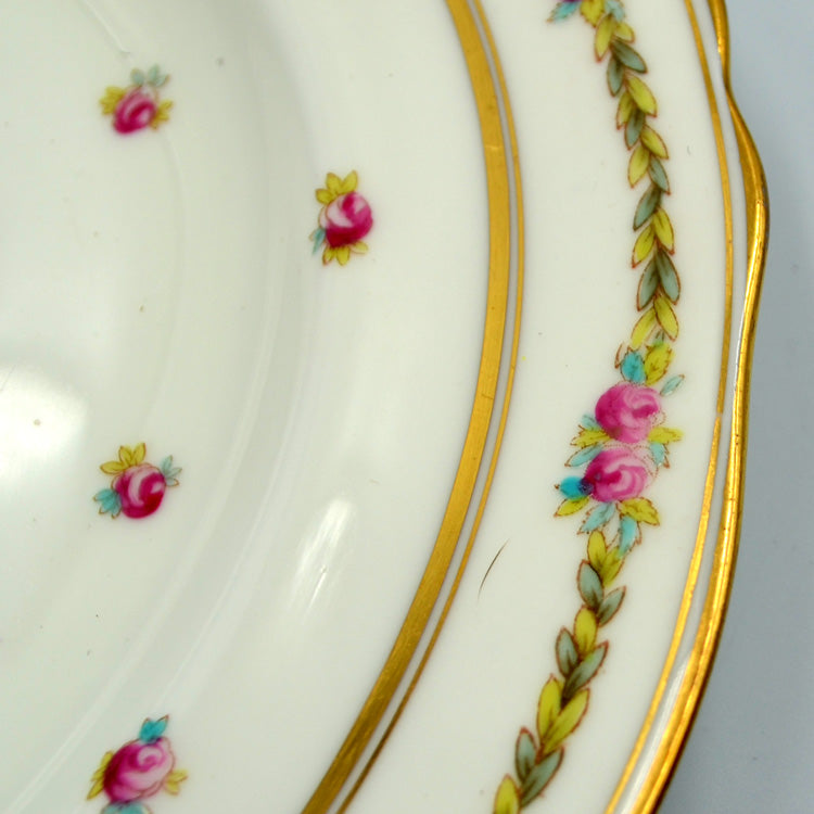 Antique Cauldon Porcelain Floral China 8627 pattern Dinner Plate