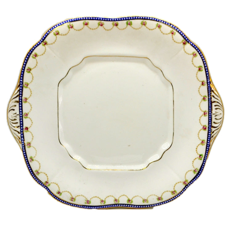 Antique E Hughes & Co Paladine China pattern 1939 Cake Plate