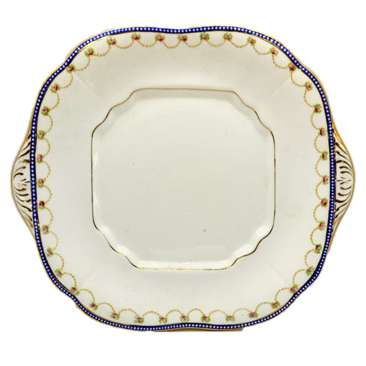 Antique E Hughes & Co Paladine China pattern 1939 Cake Plate