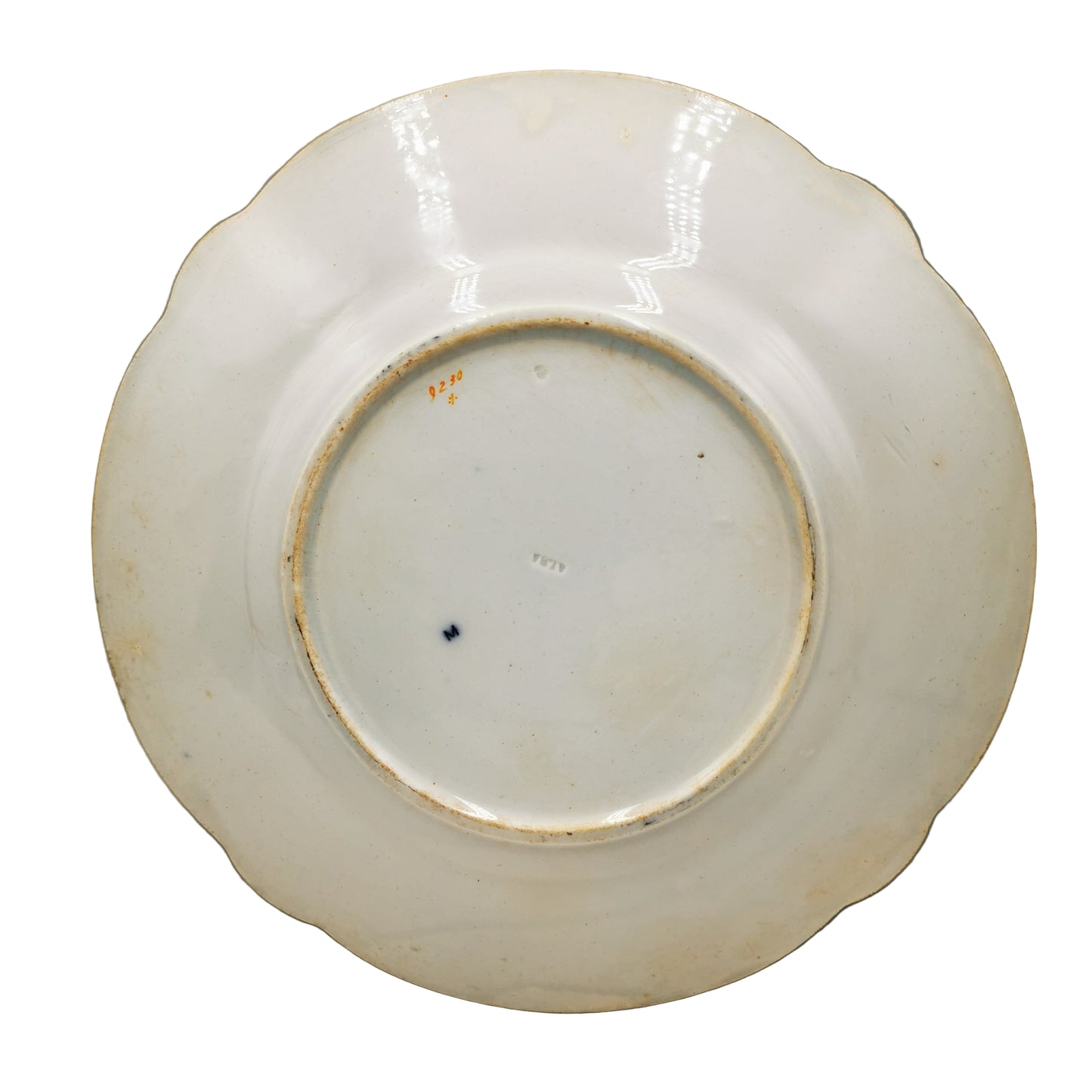 Antique E J Ridgway 9230 + 9260 ALBA China Sort Comport Stand  and Plate Set 1860-1873