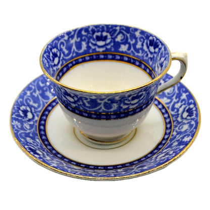 Royal Albert Crown Blue and White China pattern 4126 Teacup and Saucer