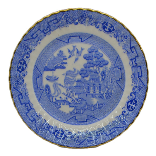 Samuel Radford Blue and White Willow Porcelain China Biscuit Plate c1928