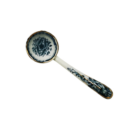 Antique Sampson Bridgwood Grecian Blue and White China Sauce Tureen Set