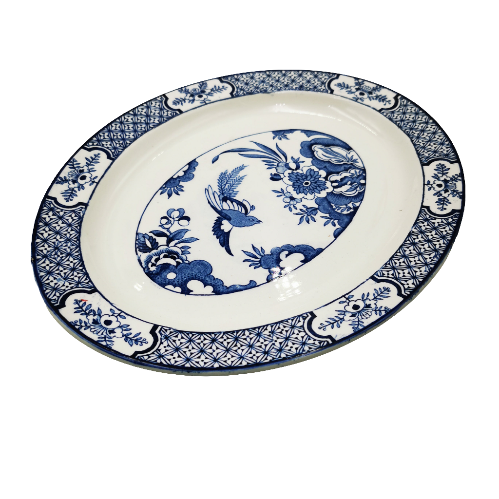 Wood & Sons "Yuan" Blue and White china 11-inch Platter