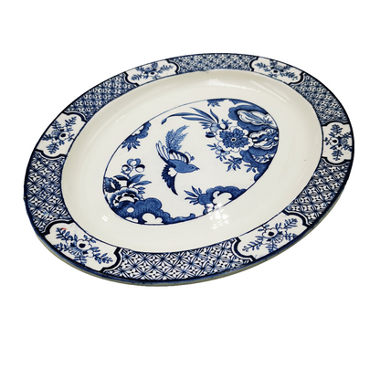 Wood & Sons "Yuan" Blue and White china 11-inch Platter
