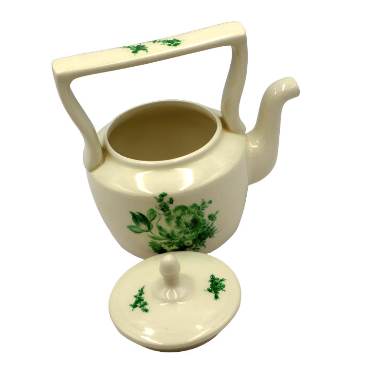 small arthur wood vintage green floral china teapot