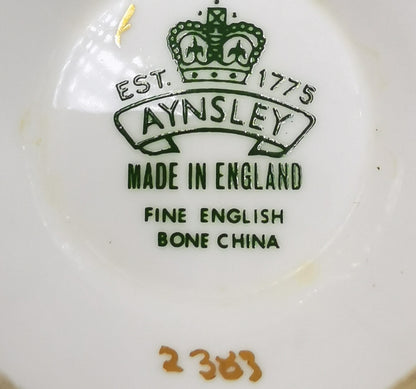 Vintage Aynsley Floral China 2383 Teacup & Saucer