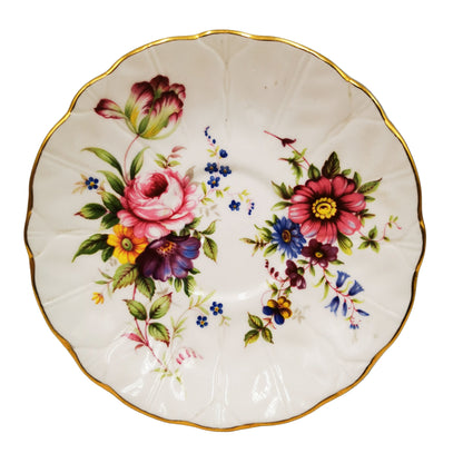 Vintage Aynsley Floral China 2383 Teacup & Saucer