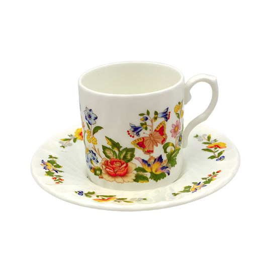 aynsley cottage garden demitasse coffee cup and saucer