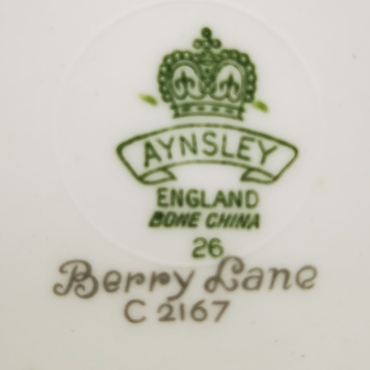 Aynsley China Berry Lane 2167 Teacup