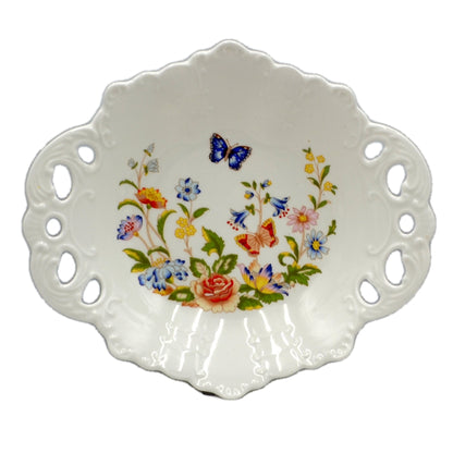 Aynsley China Cottage Garden Pierced Dessert Serving Plate