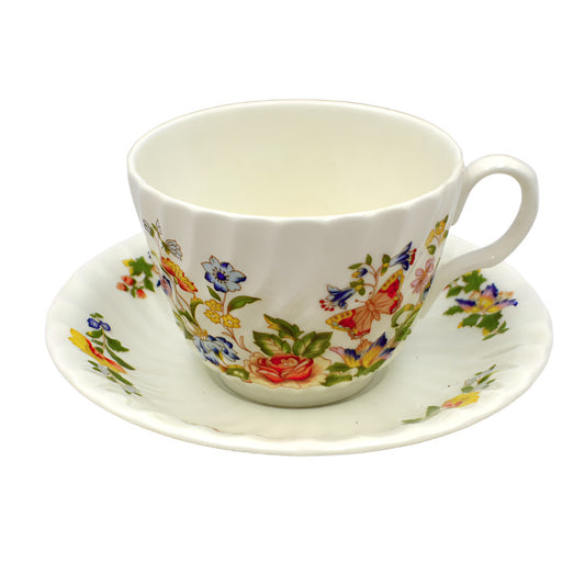 Aynsley China Cottage Garden Teacup and Saucer