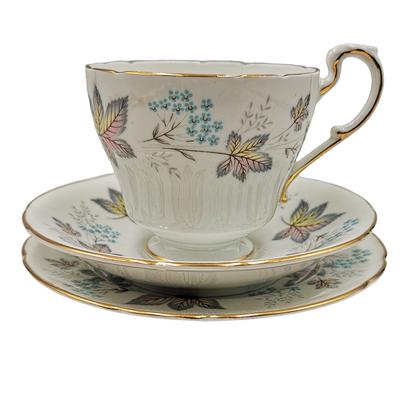 Paragon China Enchantment Breakfast Cup Saucer and Side Plate Trio