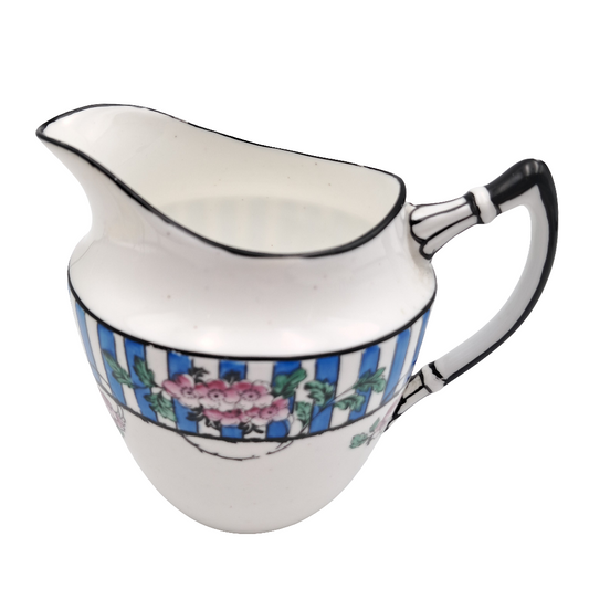 Antique Sampson Smith Wetley China Rare Blossom 9444 Pattern Milk Jug