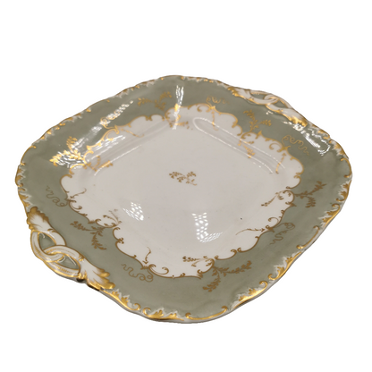 Antique Rockingham China Cake Plate pattern 3666 c1840-1860