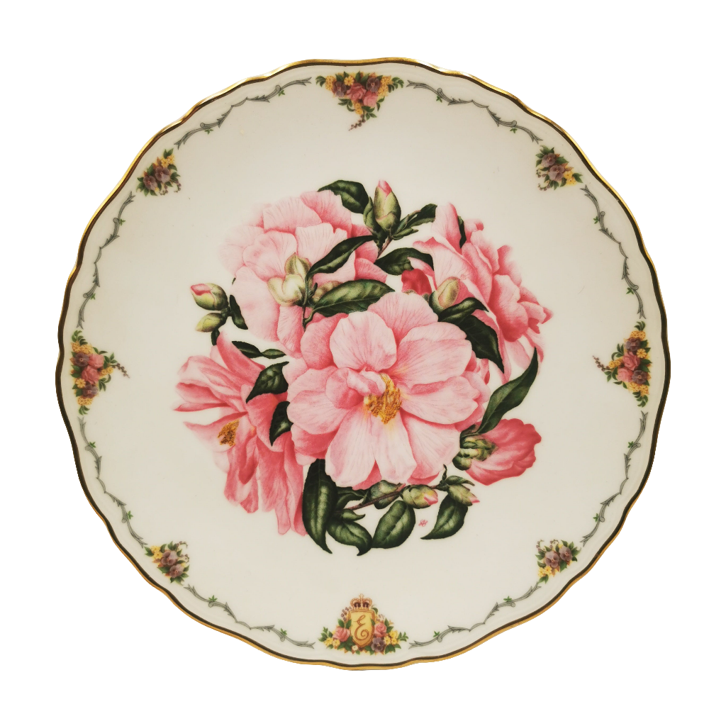 Royal Albert China The Queen Mother's Favourite Flowers Complete 9 Plate Set