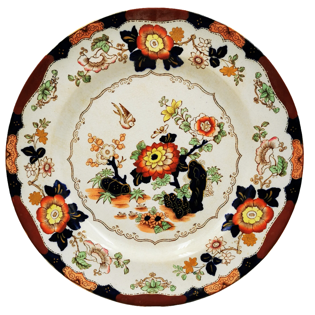 Masons Chinese Pattern Mason's Antique English Ironstone China B9178 pattern 10-3/8th-inch Di ...