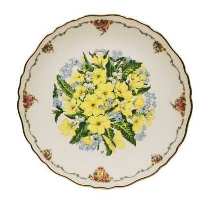 Royal Albert China The Queen Mother's Favourite Flowers Complete 9 Plate Set