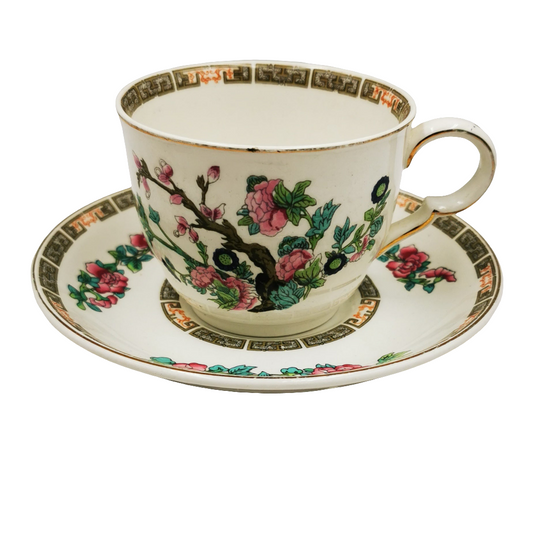 Maddock China Indian Tree Breakfast Cup and Saucer