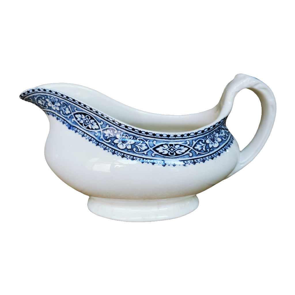Antique Holburn Blue and White Jug or Gravy Boat