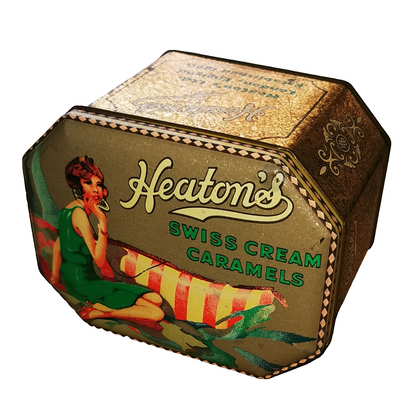 Vintage Heaton's Swiss Cream Caramels Tin