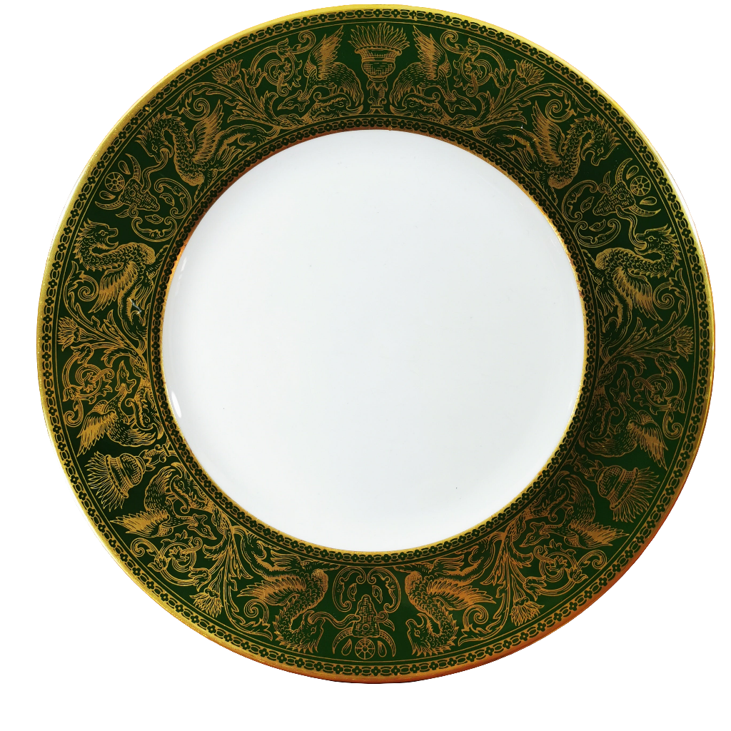 Wedgwood China Florentine Green W4170 10.75-inch Dinner Plate