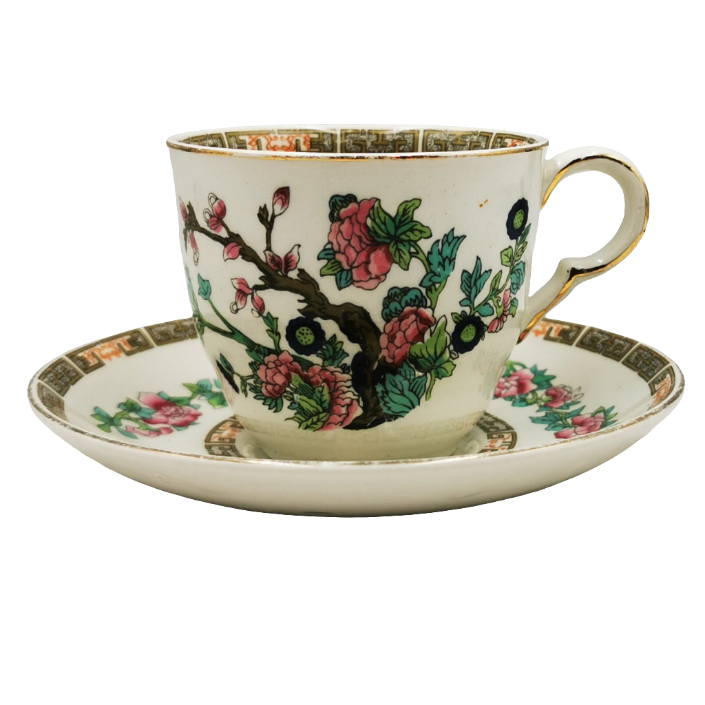 Maddock China Indian Tree Teacup and Saucer