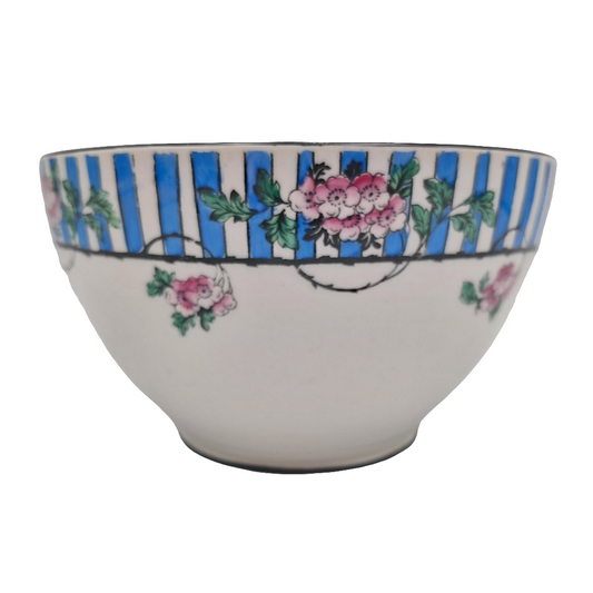 Antique Sampson Smith Wetley China Rare Blossom 9444 Pattern Sugar Bowl