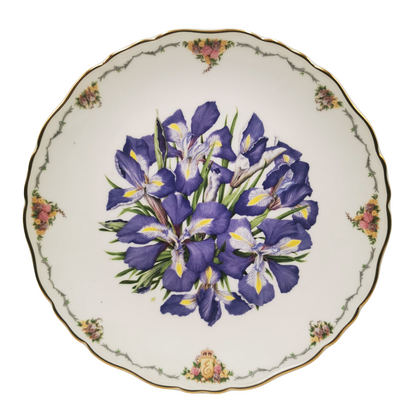 Royal Albert China The Queen Mother's Favourite Flowers Complete 9 Plate Set