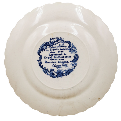 A J Wilkinson Royal Staffordshire Blue and White China Charlotte Side Plate