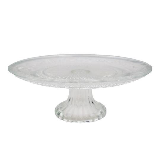 A pair of  Pedestal Glass Cake Stands