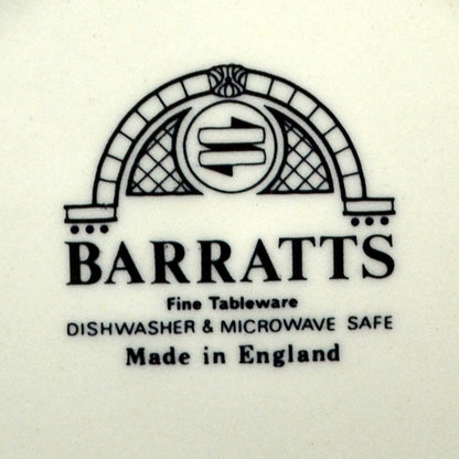 Barratts Red and White China Old Castle Teapot