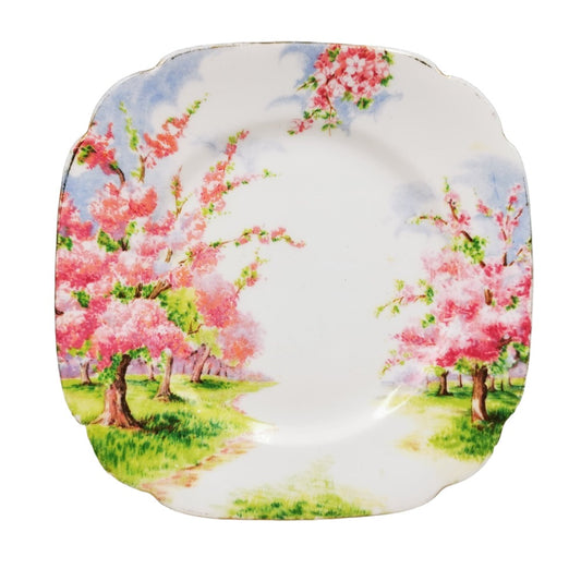 Early Royal Albert Blossom Time China Square Side Plate