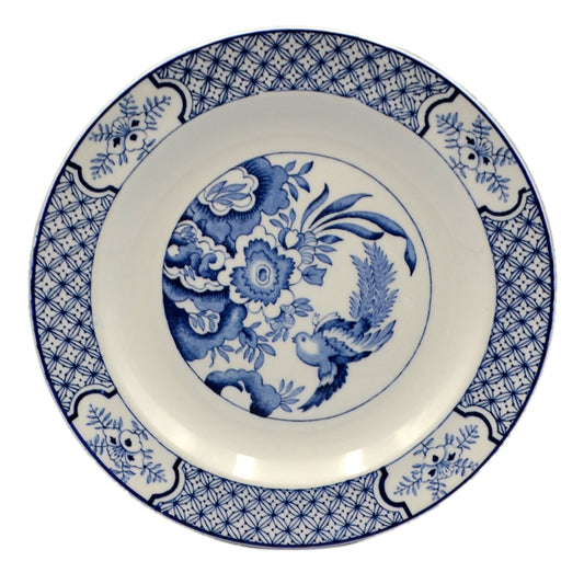 Wood & Sons Yuan Pattern Blue and White China 7-7/8th-inch Dessert Plate