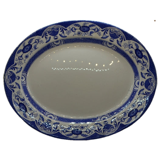 Antique Ashworth Brothers Blue and White China Queen Anne Rd No 669103